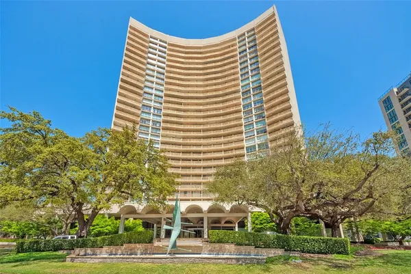 a view of a tall building