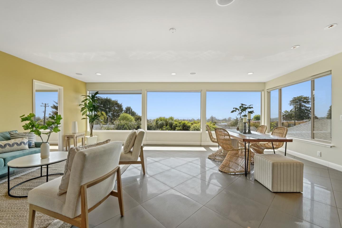 7440 Viewpoint Road Aptos, CA 95003 - Photo 11 of 39 a living room with furniture a large window and a table