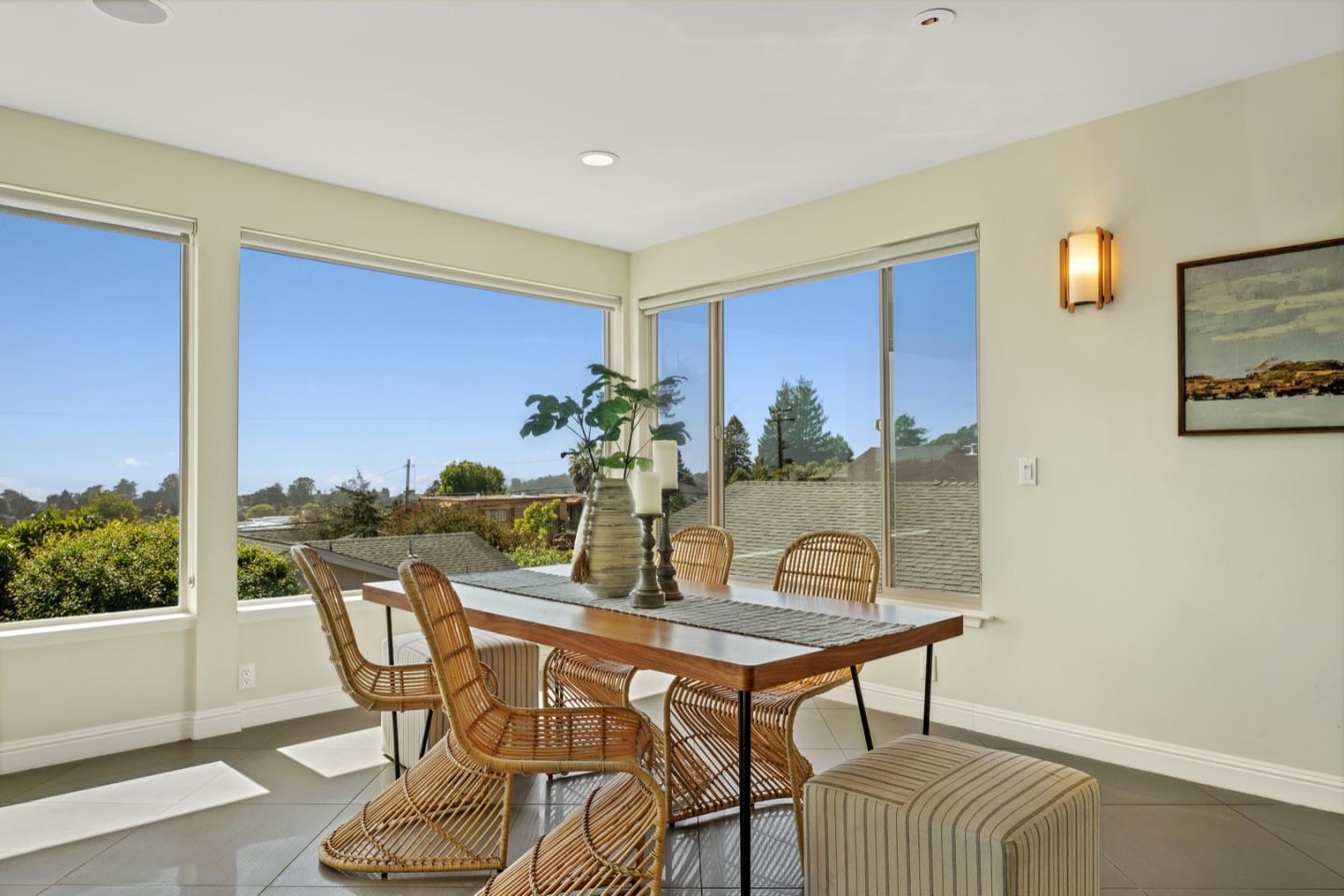 7440 Viewpoint Road Aptos, CA 95003 - Photo 12 of 39 a dining room with furniture and wooden floor