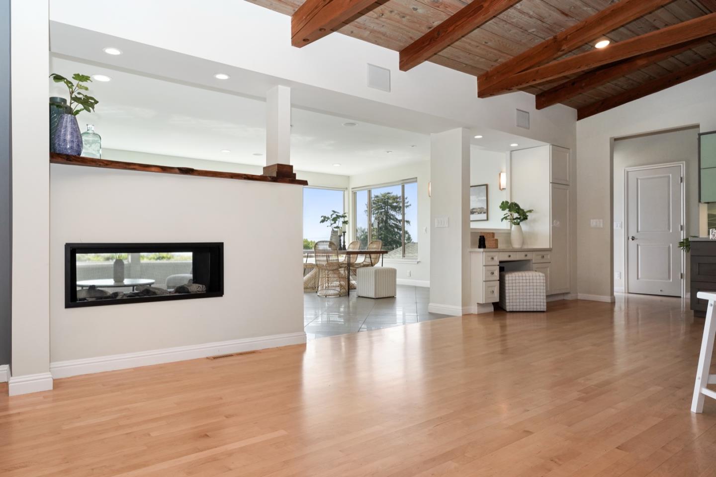 7440 Viewpoint Road Aptos, CA 95003 - Photo 21 of 39 a view of a livingroom with furniture and a fireplace