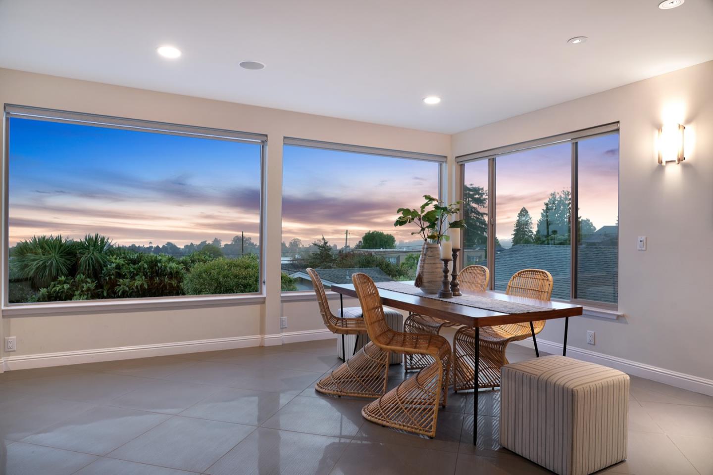 7440 Viewpoint Road Aptos, CA 95003 - Photo 35 of 39 a view of a dining room with furniture window and outside view