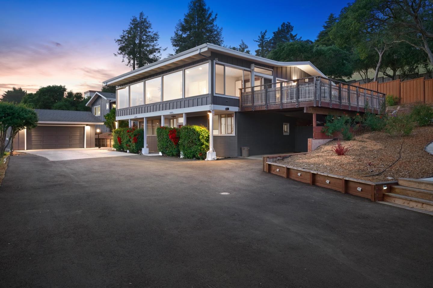 7440 Viewpoint Road Aptos, CA 95003 - Photo 39 of 39 a front view of a house with a garden