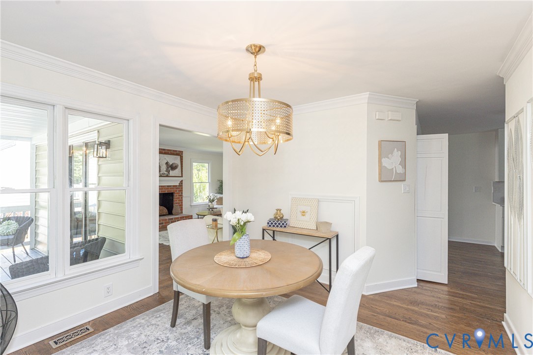 12532 Eagle Ridge Road Henrico, VA 23233 - Photo 19 of 68 Bright dining area with wood-finish flooring, whit