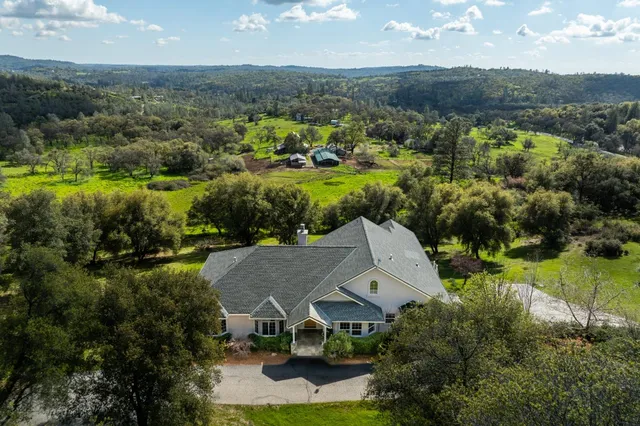 a view of a lake with sunset