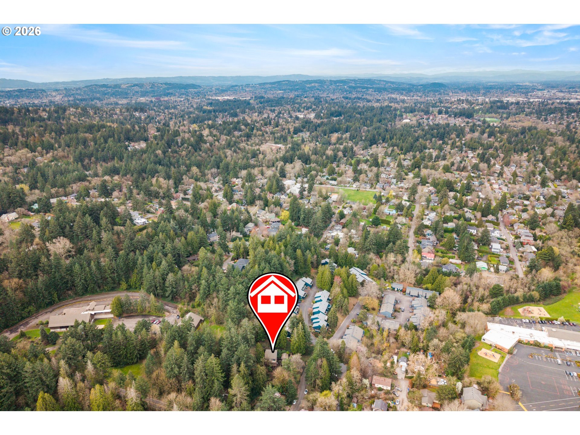 4594 Southwest Caldew Street, Unit A Portland, OR 97219 - Photo 28 of 29 a view of city and mountain