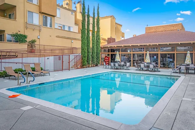 a view of a city with tall buildings