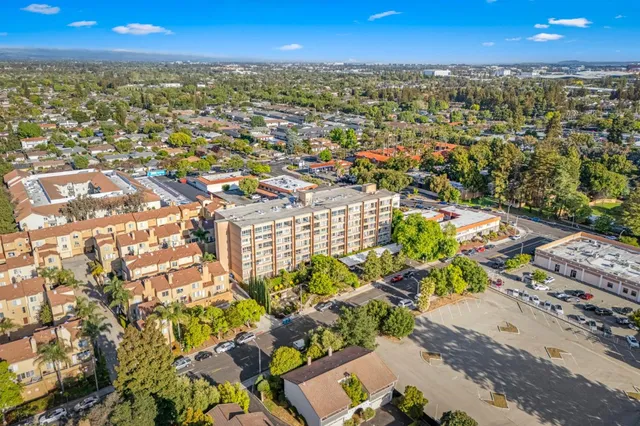 an aerial view of a city
