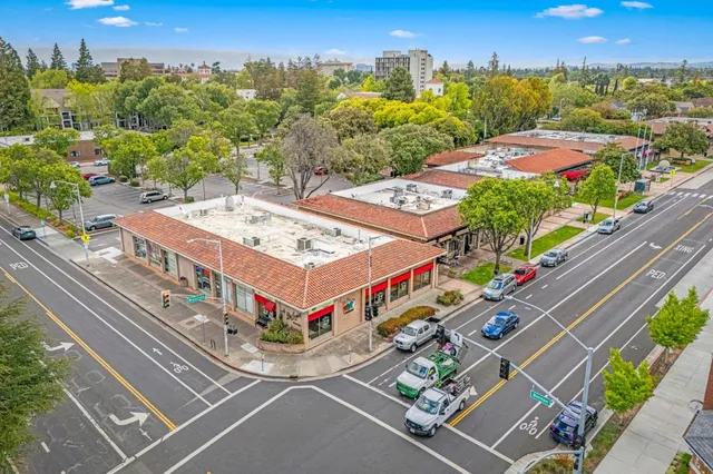 a view of a tall building