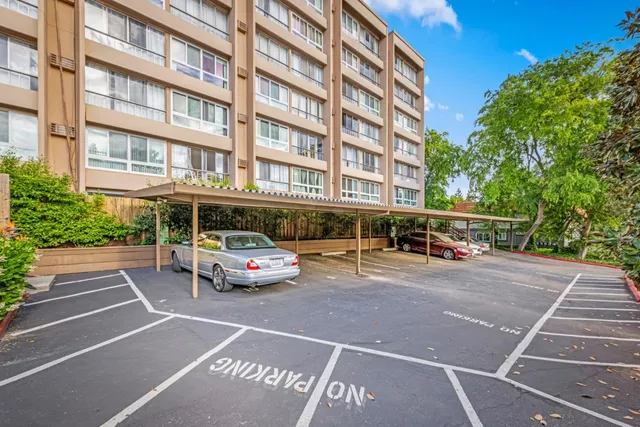 a view of a pathway with a porch