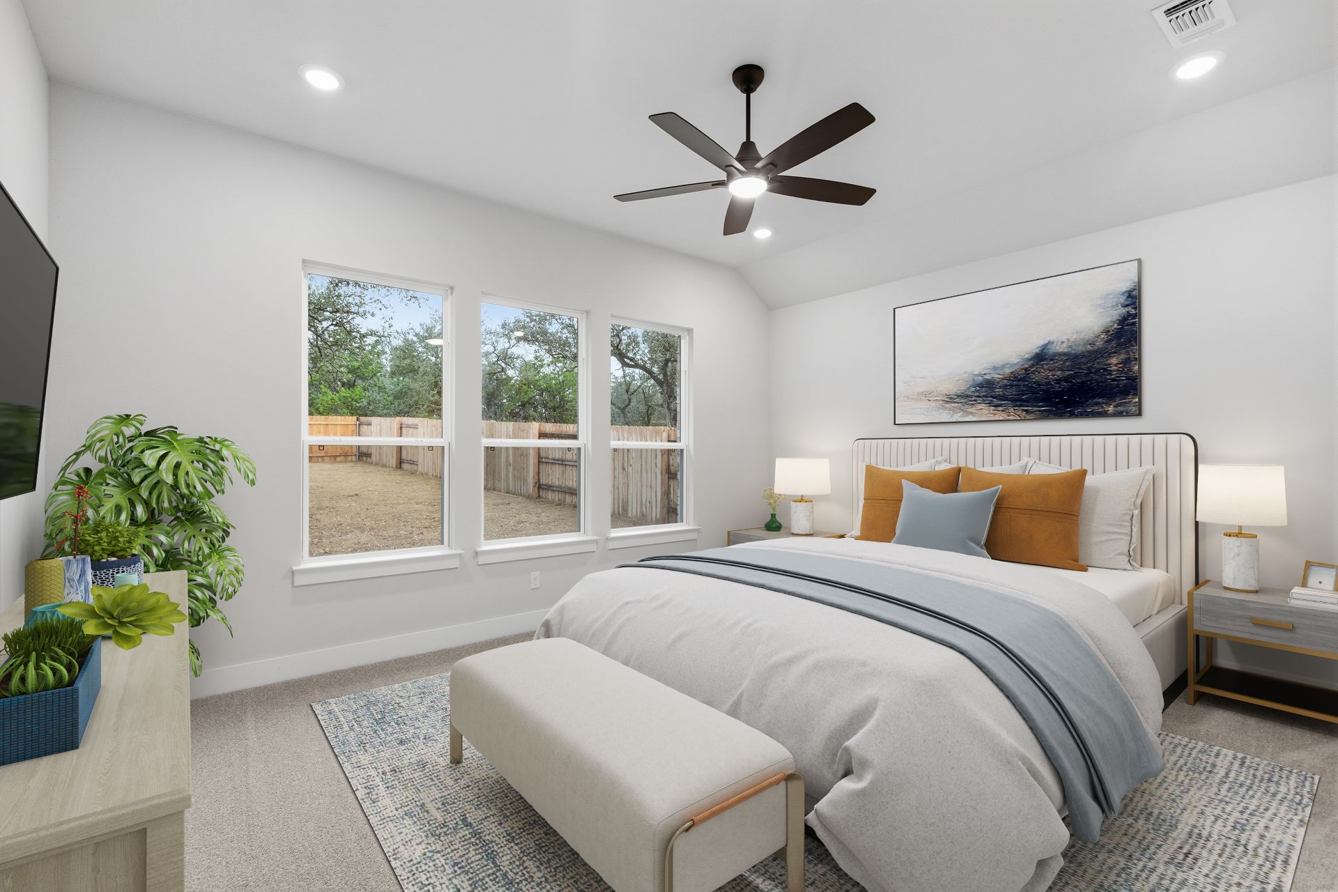 1713 Snowdrop Drive Georgetown, TX 78628 - Photo 5 of 35 a bedroom with a large bed and a window