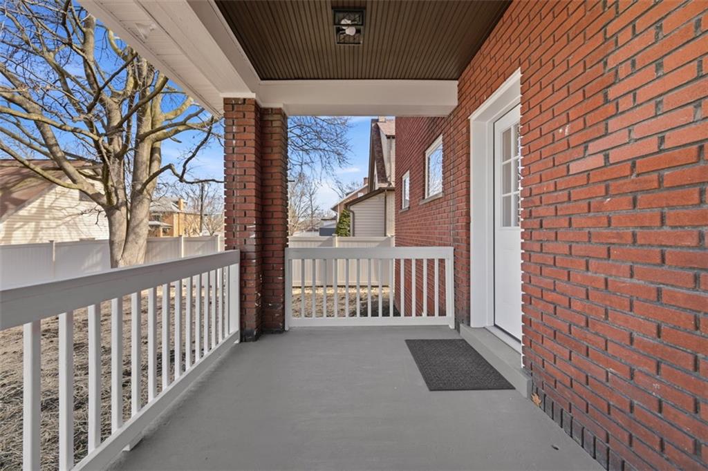 338 4th Street Beaver, PA 15009 - Photo 42 of 50 a view of a porch with wooden fence and floor