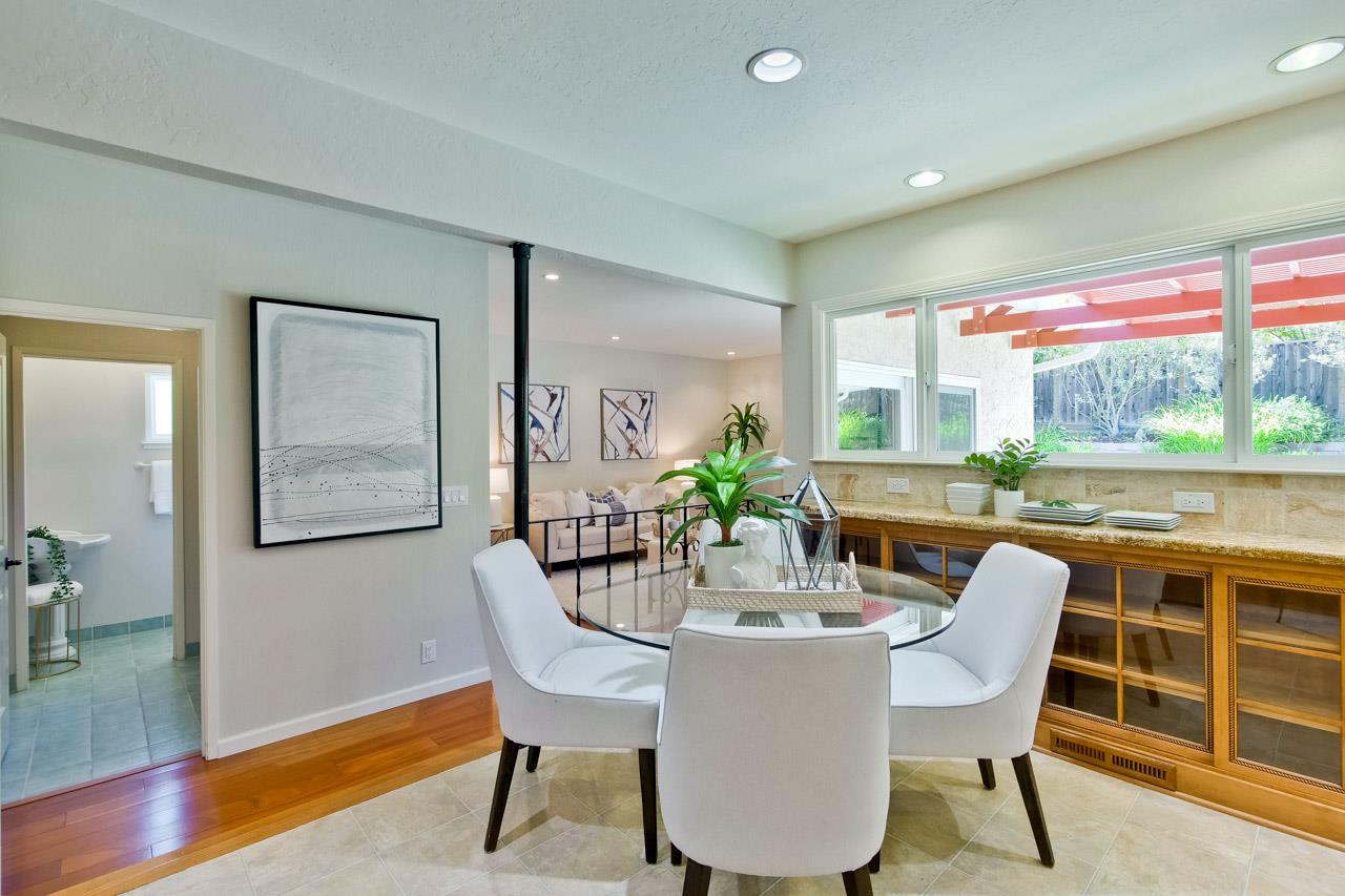 11131 Bubb Road Cupertino, CA 95014 - Photo 20 of 56 a dining room with furniture and window