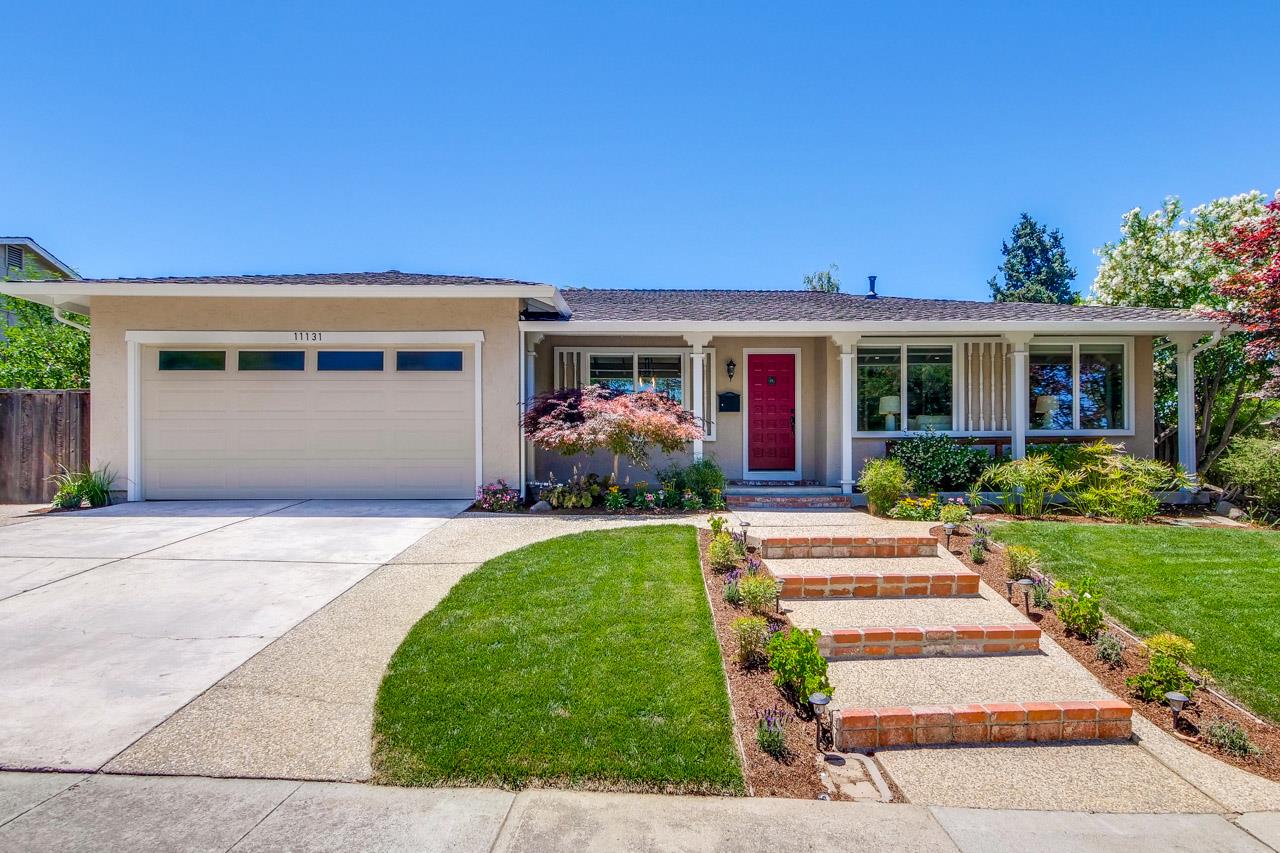 11131 Bubb Road Cupertino, CA 95014 - Photo 2 of 56 a front view of a house with garden