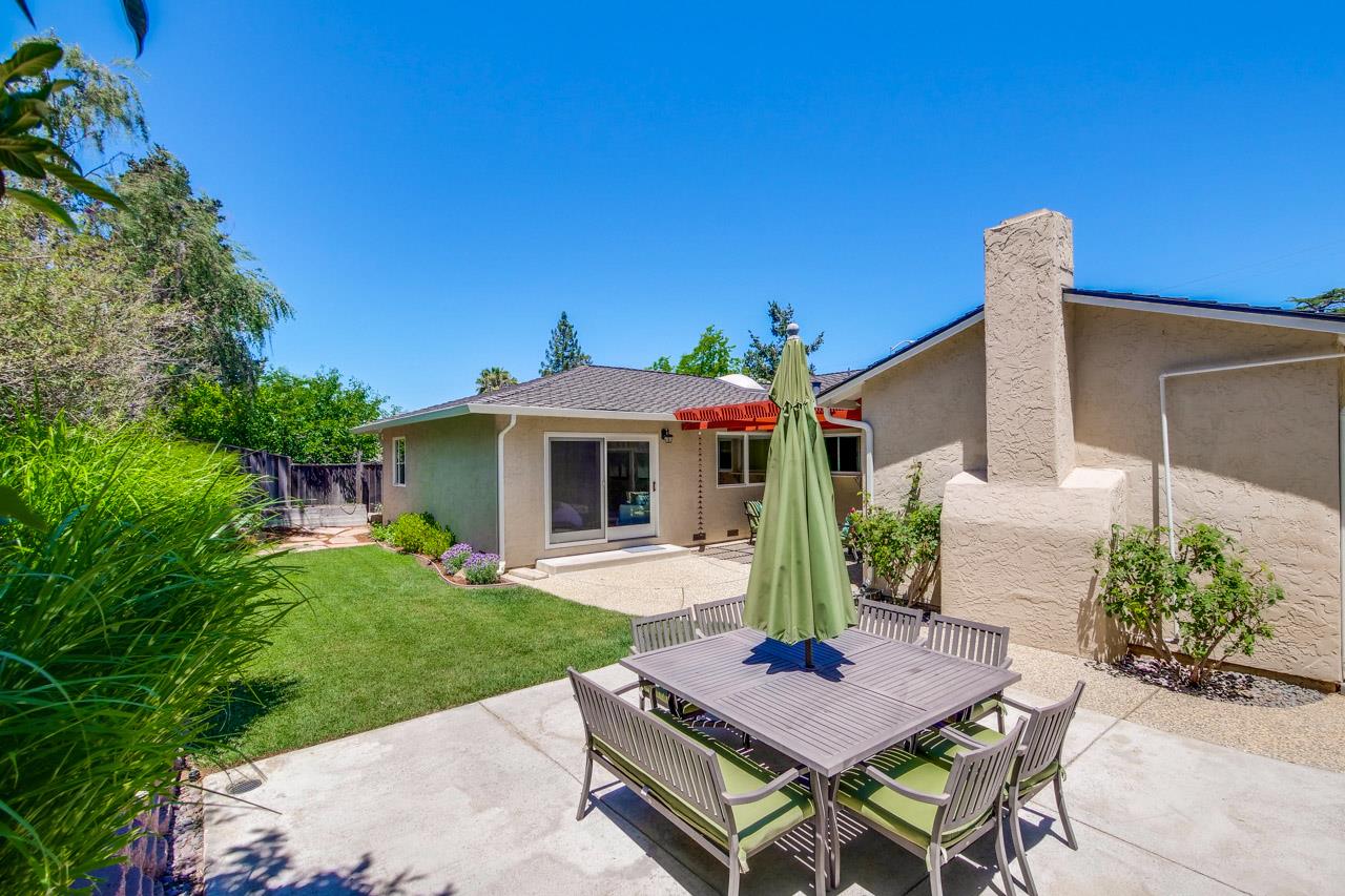 11131 Bubb Road Cupertino, CA 95014 - Photo 51 of 56 a view of house with backyard and outdoor seating