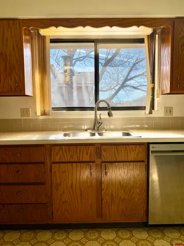 a view of a window with a sink