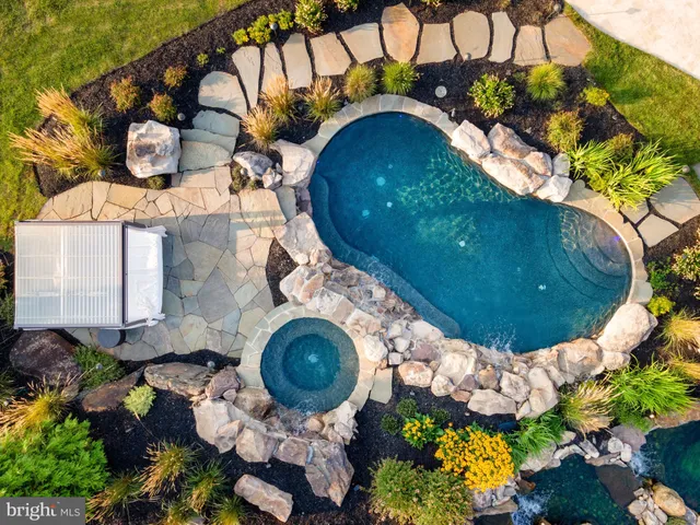 a view of a swimming pool