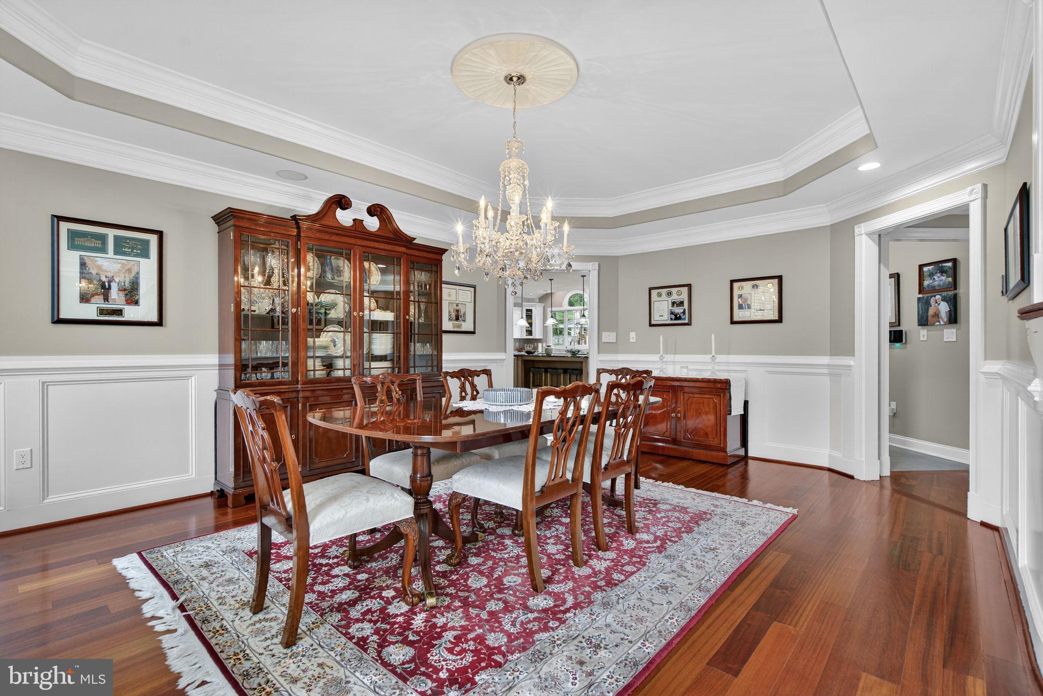 7484 Wilson Road Warrenton, VA 20186 - Photo 33 of 81 a view of a dining room with furniture window and wooden floor