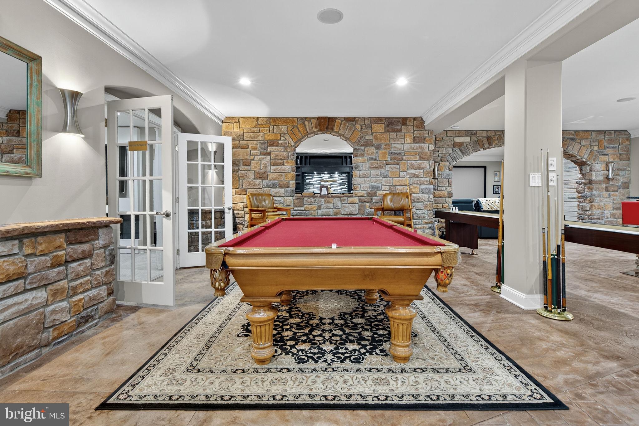 7484 Wilson Road Warrenton, VA 20186 - Photo 48 of 81 a room with pool table and wooden floor