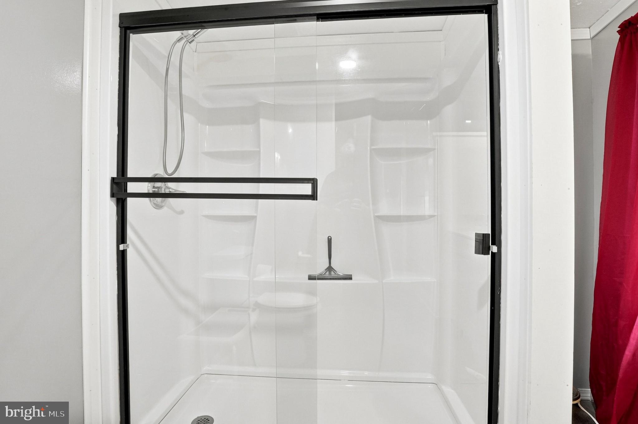 14105 Reva Road Boston, VA 22713 - Photo 22 of 38 Sleek modern shower with glass doors.