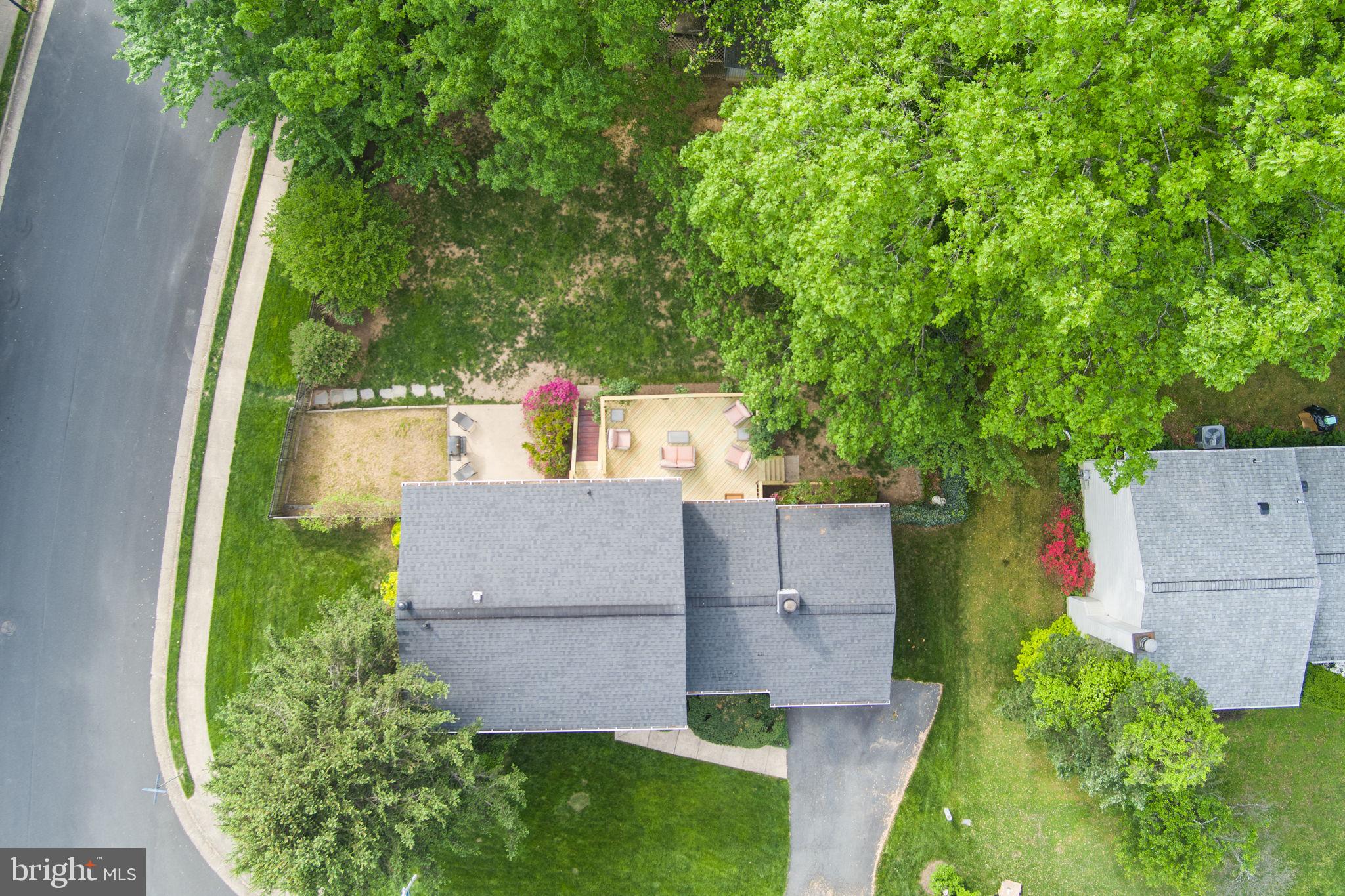 9801 Pulham Road Burke, VA 22015 - Photo 47 of 63 an aerial view of house with yard