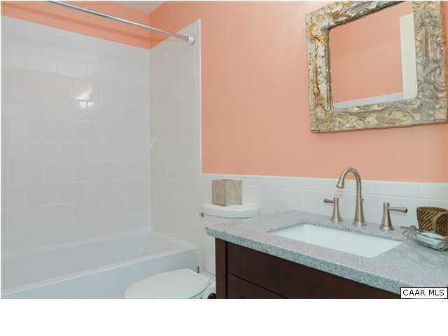 716 Wolf Trap Road Charlottesville, VA 22911 - Photo 16 of 26 a bathroom with a sink a shower and a mirror