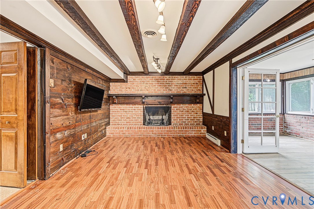 13310 Gladehill Road Chester, VA 23831 - Photo 23 of 41 Exposed wood beam ceiling with recessed lighting,