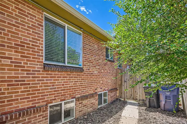 a view of a brick wall
