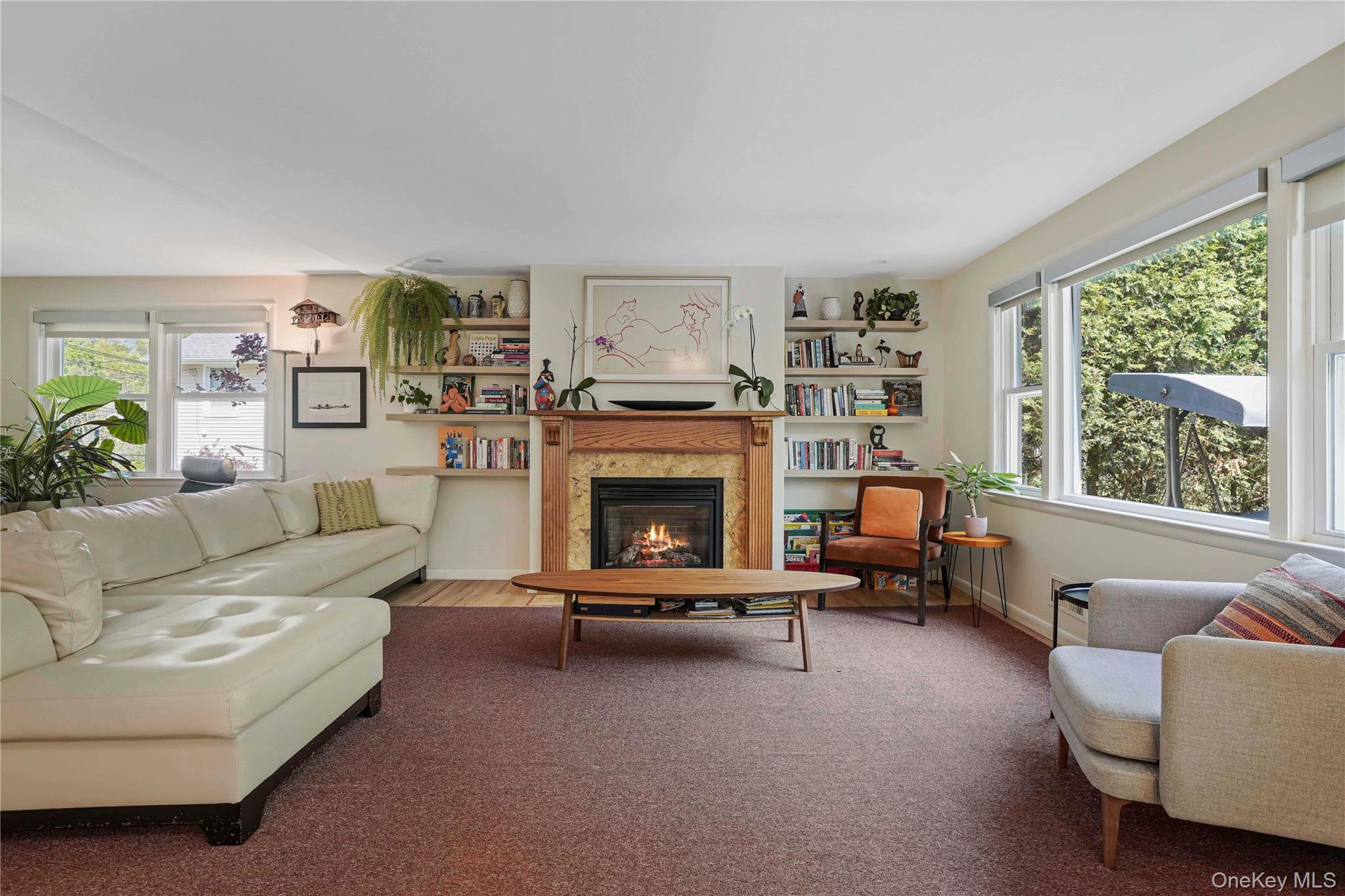 97 Hanson Lane New Rochelle, NY 10804 - Photo 11 of 43 Family Room With Gas Fireplace