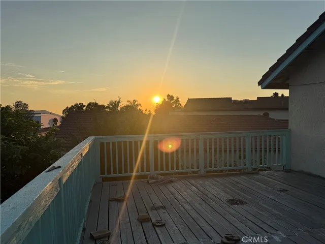 a bathroom with a shower and a table