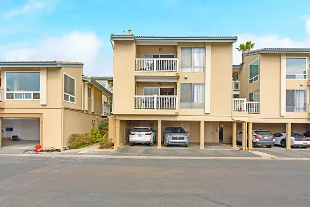 front view of a building with a street