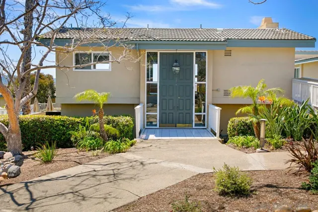 a front view of a house