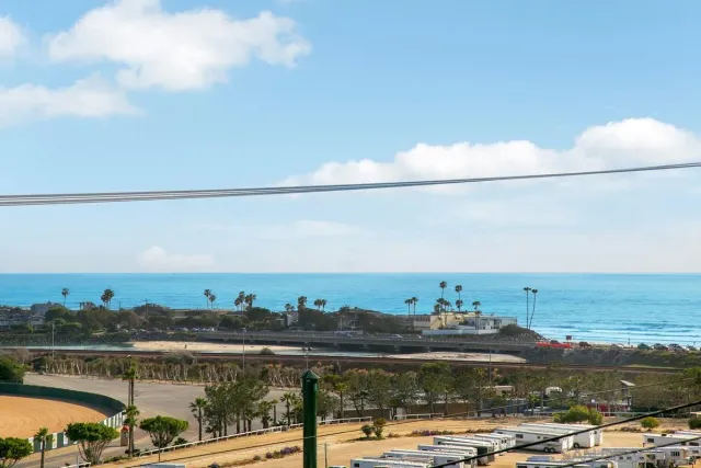 a view of lake and mountain