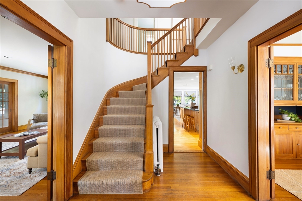 26 Dorset Road Newton, MA 02468 - Photo 2 of 22 a view of entryway and hall with wooden floor