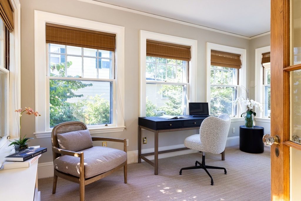 26 Dorset Road Newton, MA 02468 - Photo 5 of 22 a living room with furniture and a window