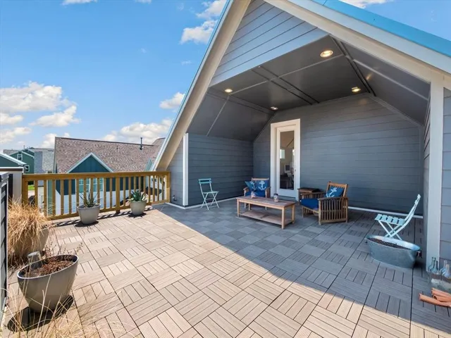 a outdoor space with furniture