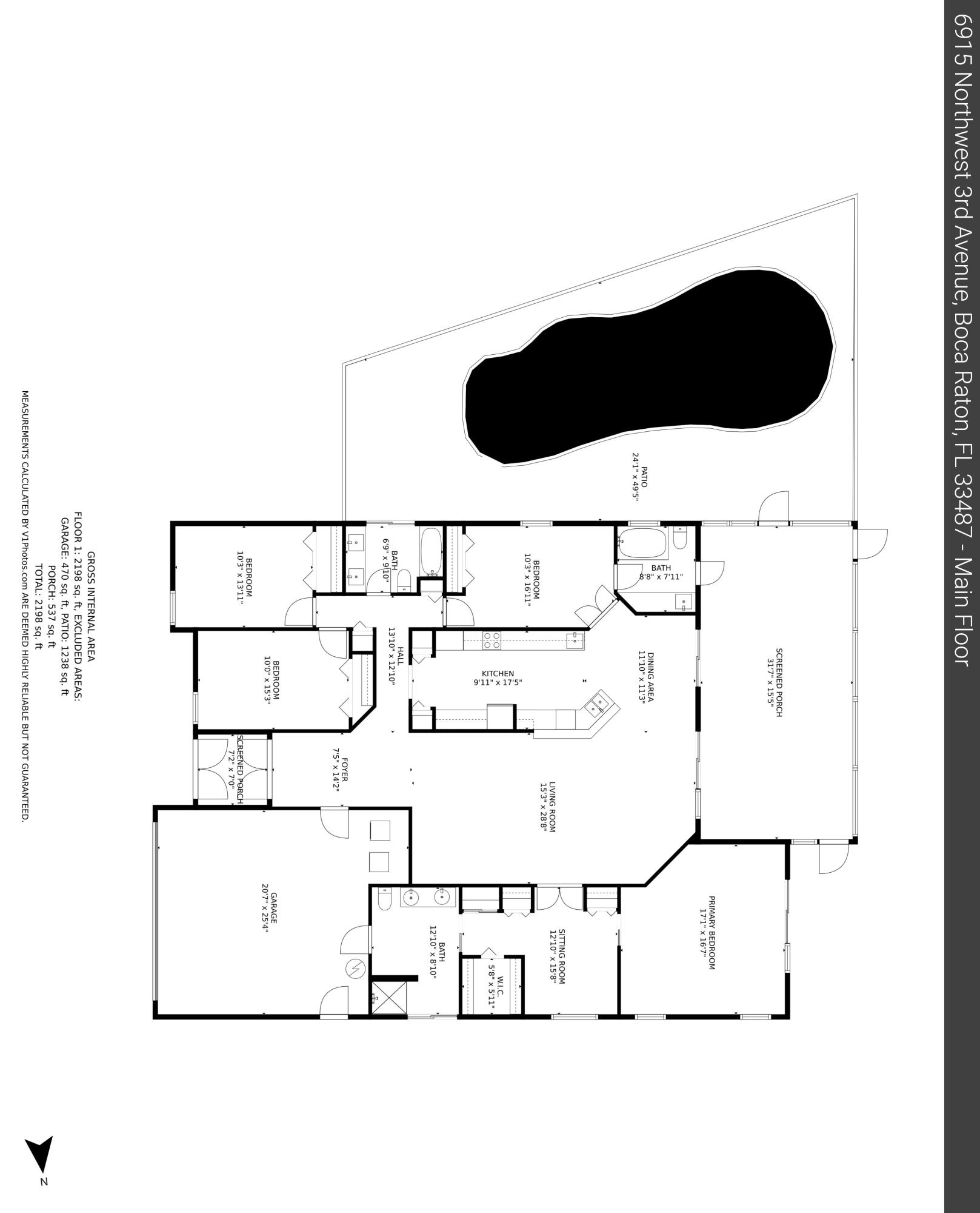 6915 Northwest 3rd Avenue Boca Raton, FL 33487 - Photo 48 of 48 Floor Plan