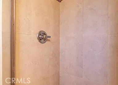 a close up of a shower curtain