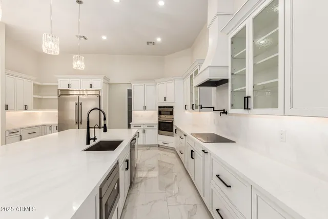 a view of an ocean and beach