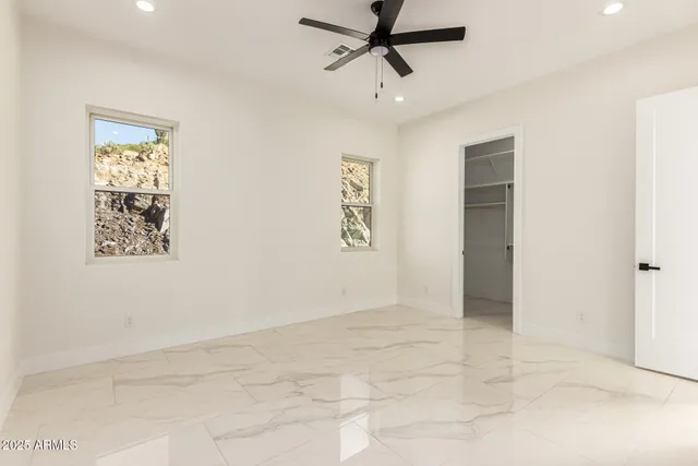 a view of an ocean with a big yard