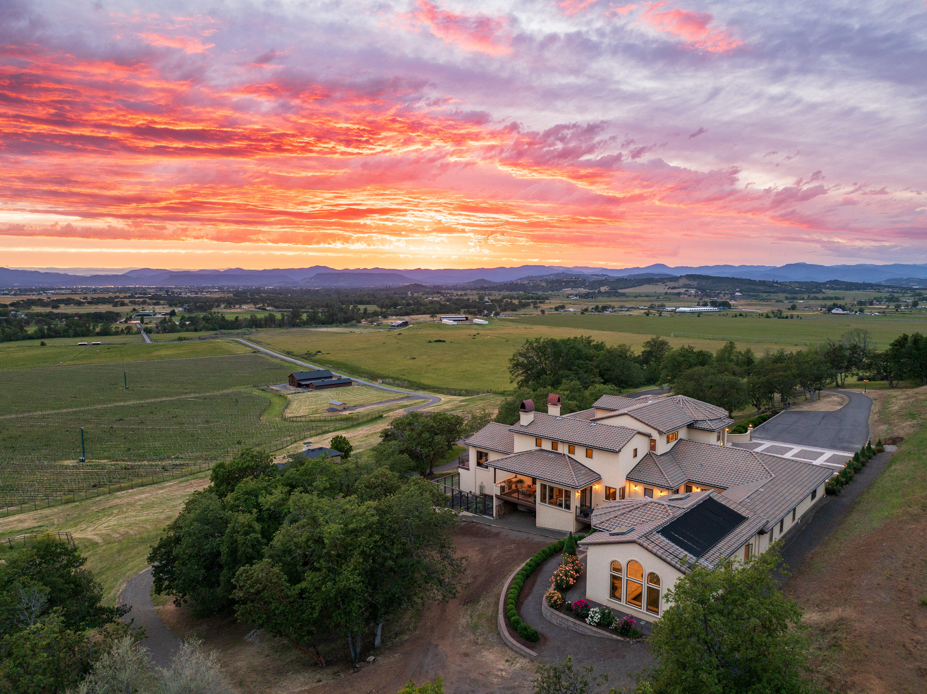766 Meridian Road Eagle Point, OR 97524 - Photo 2 of 66 an aerial view of a houses with outdoor space and ocean view