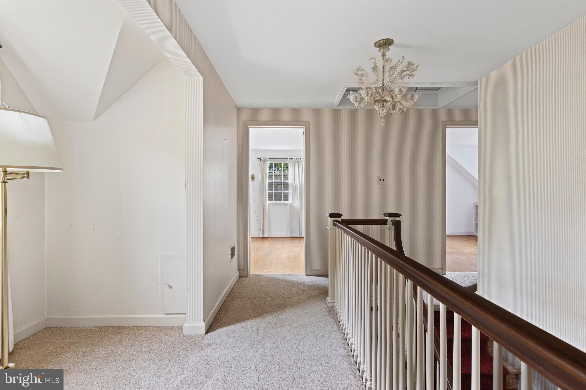 71 Forest Lane Swarthmore, PA 19081 - Photo 24 of 33 a view of a hallway view with chandelier