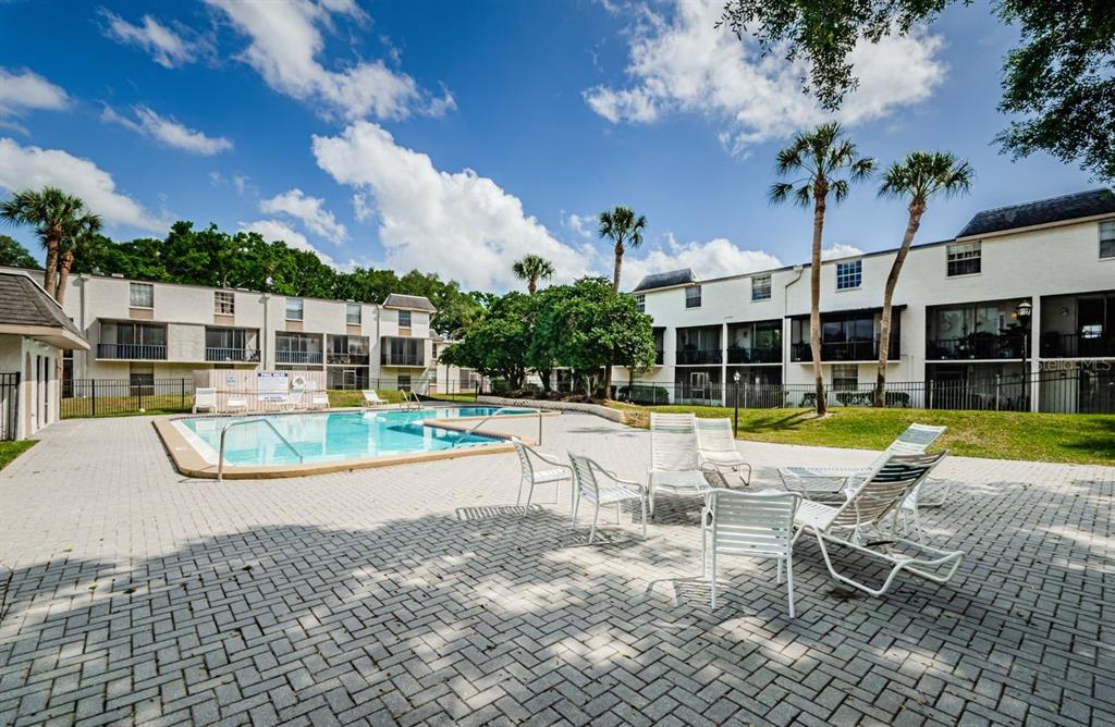 801 Russell Lane, Unit 255 Brandon, FL 33510 - Photo 34 of 38 a view of a swimming pool with lounge chair