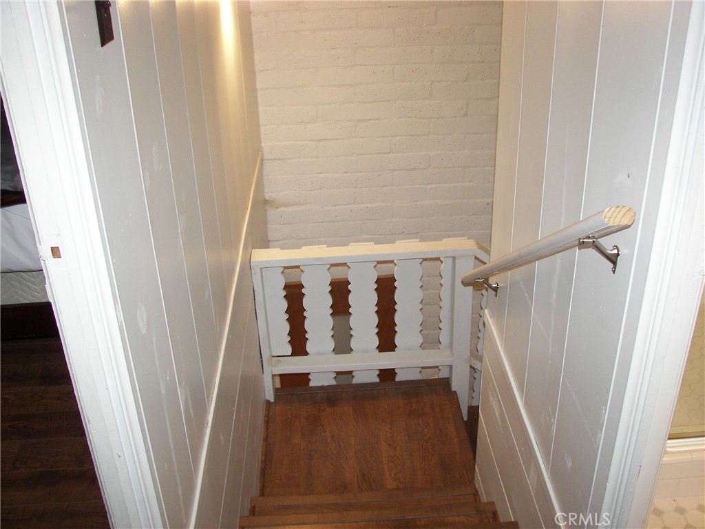 1101 Big Tree Lane Crestline, CA 92325 - Photo 21 of 30 a view of entryway with wooden floor and stairs