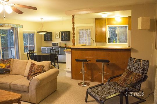 25310 Foster Lake Road Idyllwild, CA 92549 - Photo 12 of 41 Living room and kitchen