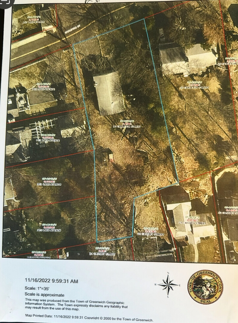 10 Carleton Street Greenwich, CT 06830 - Photo 3 of 8 a black and white photo of a bench