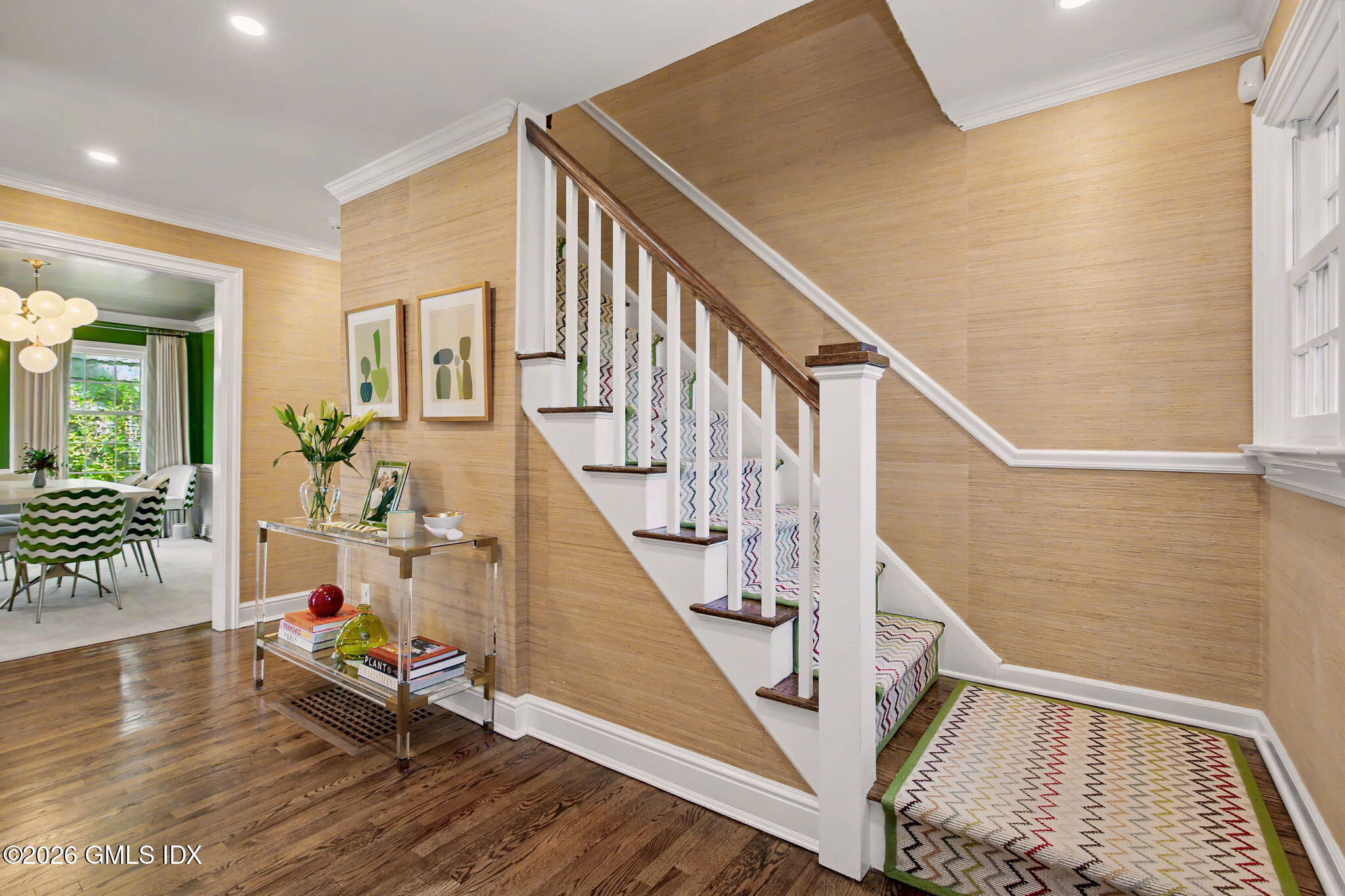10 Newton Street Riverside, CT 06878 - Photo 4 of 28 a view of entryway and hall with wooden floor