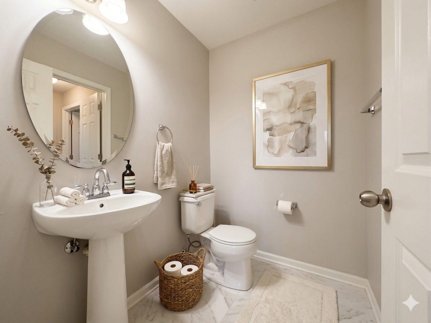 3381 Cameron Drive Elgin, IL 60124 - Photo 20 of 23 a bathroom with a toilet sink and mirror