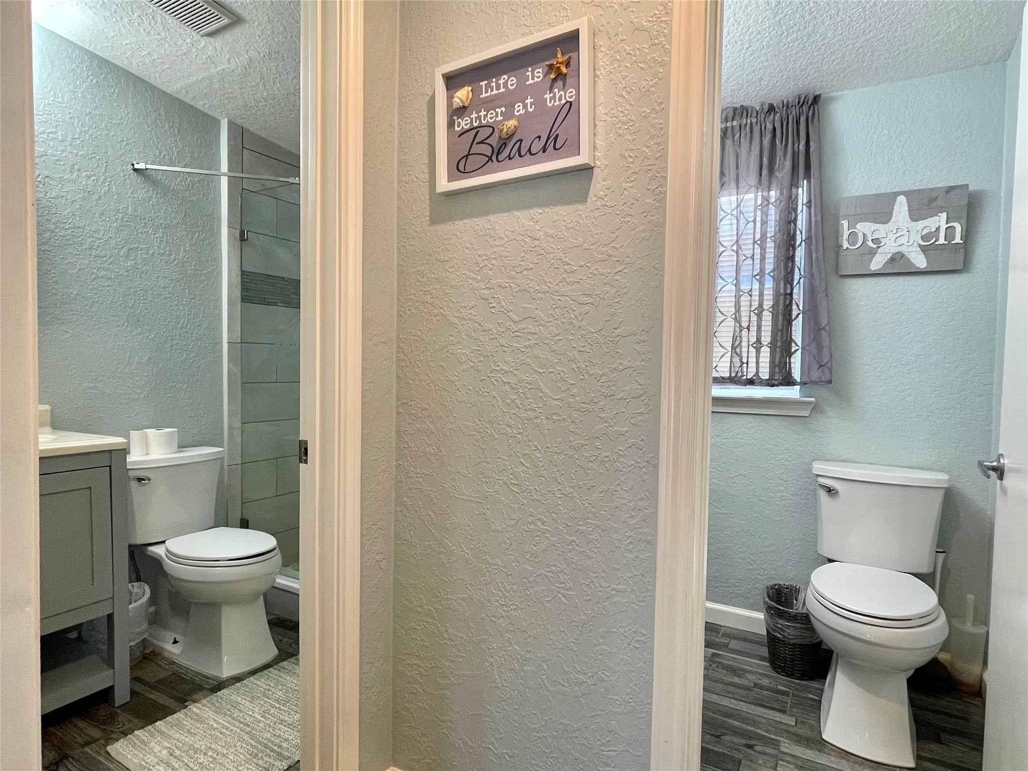 308 Parkview Road Surfside Beach, TX 77541 - Photo 11 of 18 a bathroom with a toilet and a shower