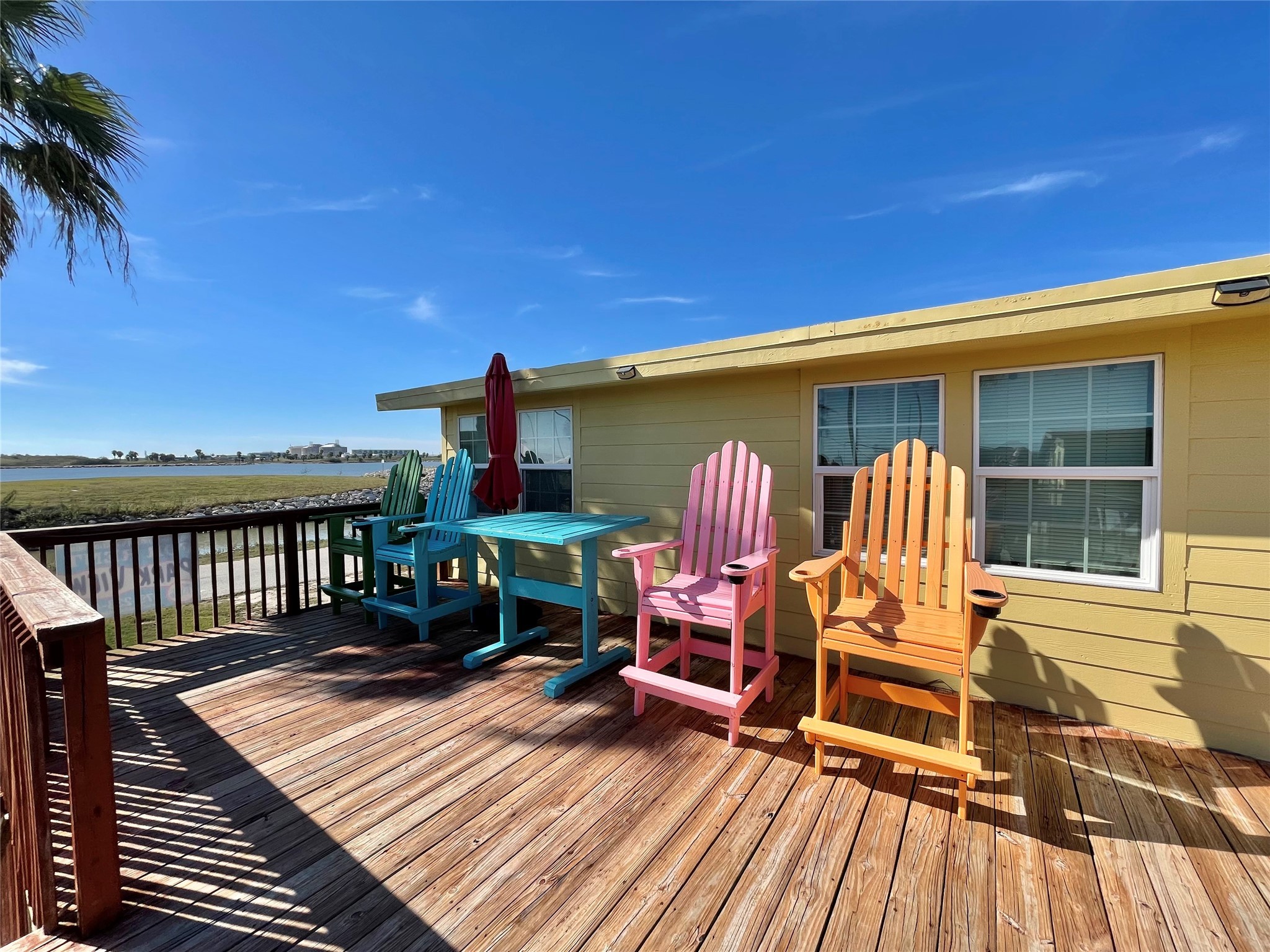 308 Parkview Road Surfside Beach, TX 77541 - Photo 3 of 18 a view of a chairs on the deck