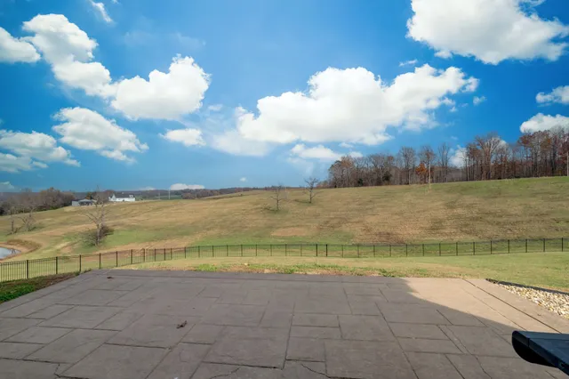 a view of backyard of the house